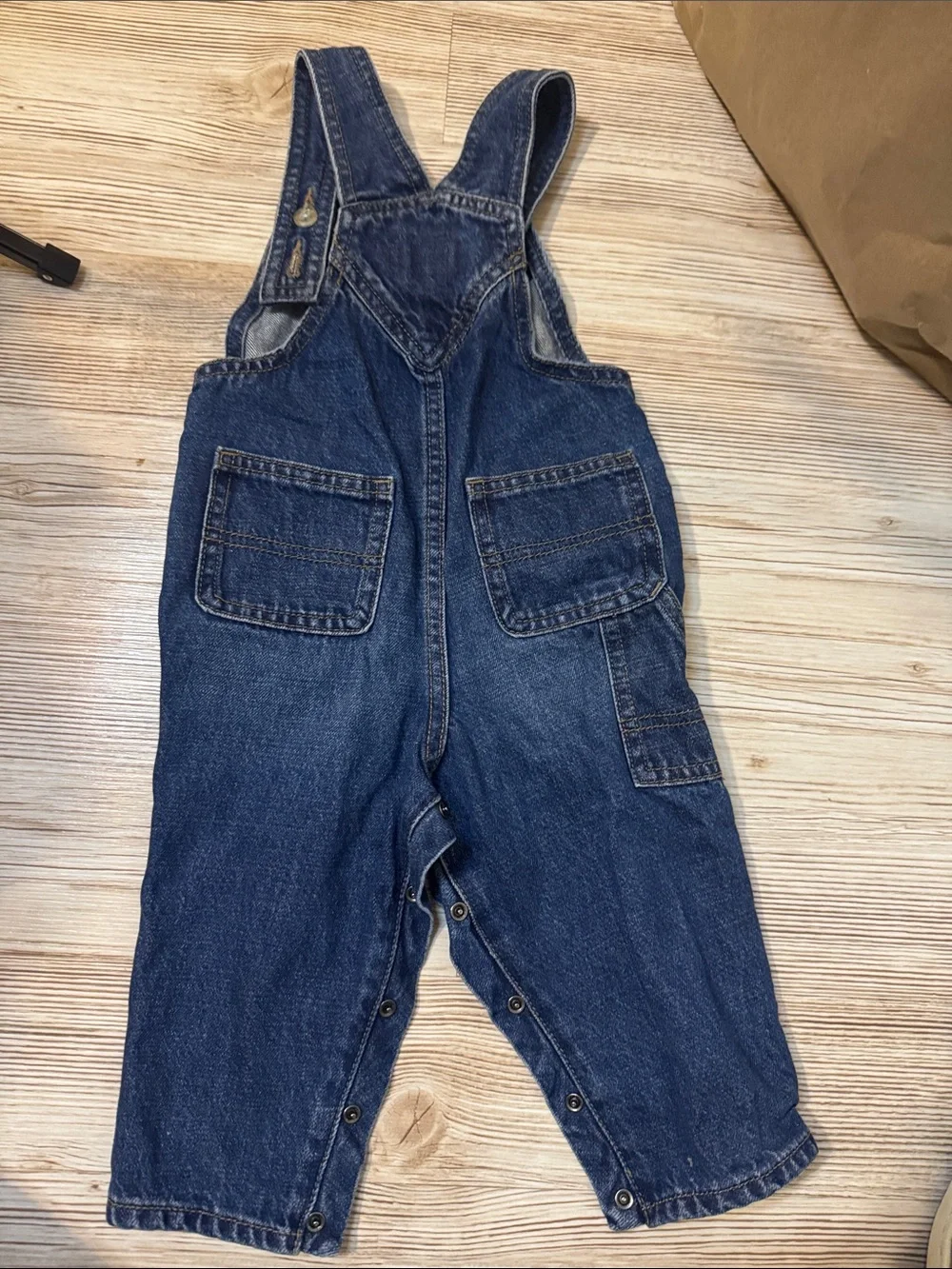 Old Navy Dark Blue Denim Kids Overalls